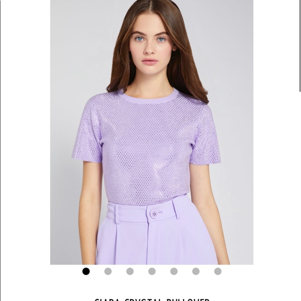 NWT Alice and Olivia purple top